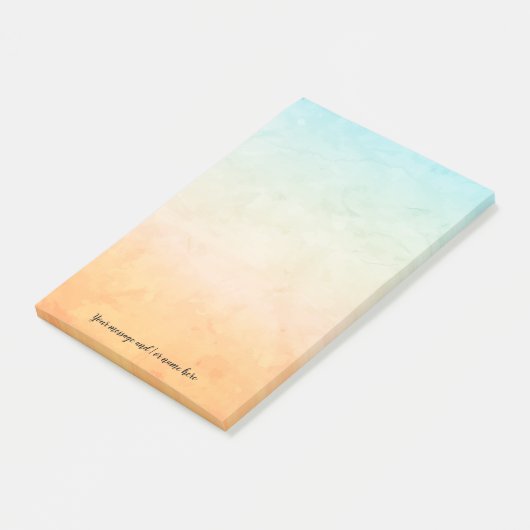 Post-it® Aquarelle de message (Incliné)