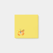 Post-it® Aquarelle de papillon jaune Dessin Notes post-it (Devant)