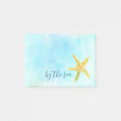 Post-it® Aquarelle de poisson jaune côtier Aqua (Devant)