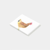 Post-it® Aquarelle de poule de poulet pour grand-mère rusti (Incliné)