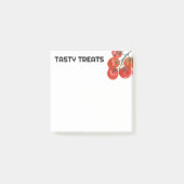 Post-it® Aquarelle de tomates Monogramme PERSONNALISÉ (Devant)