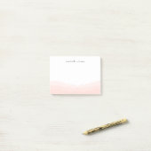 Post-it® Aquarelle Dip Dye Blush Rose Feminbre (Sur un bureau)