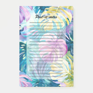 Post-it® Aquarelle d'or Paradis Feuille tropical