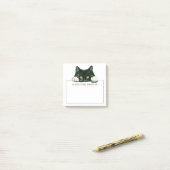 Post-it® Aquarelle douce Kitty | Une note de (Sur un bureau)