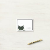 Post-it® Aquarelle douce Kitty | Une note de (Sur un bureau)