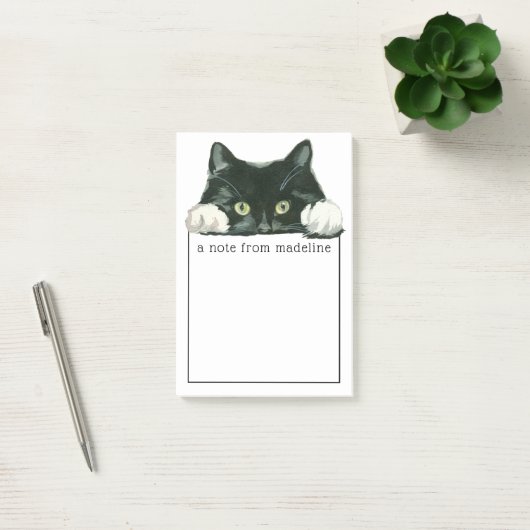Post-it® Aquarelle douce Kitty | Une note de (Bureau)