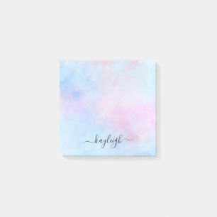 Post-it® Aquarelle Dreamy Rose bleu turquoise