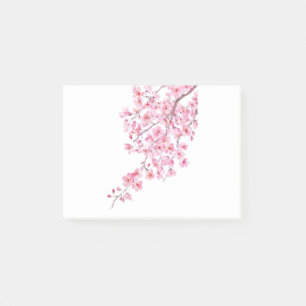 Post-it® aquarelle en fleurs de cerisier rose 2020