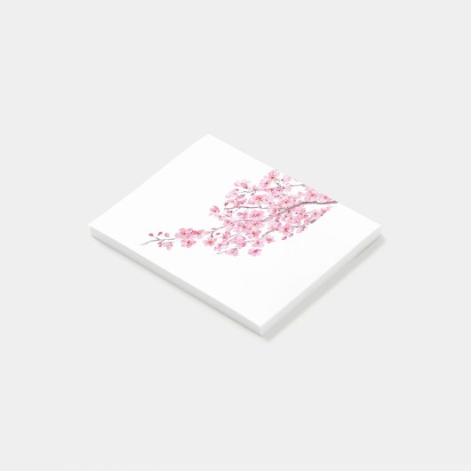 Post-it® aquarelle en fleurs de cerisier rose 2020 (Incliné)