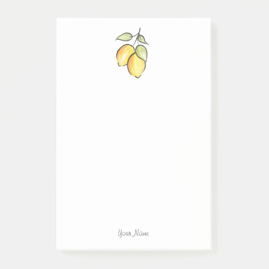 Post-it® Aquarelle et citrons d'encre (Devant)