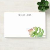 Post-it® Aquarelle Feuille Tropicale Ajouter un nom Publier (Bureau)