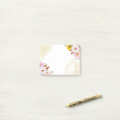 Post-it® Aquarelle Feuilles floraux (Sur un bureau)
