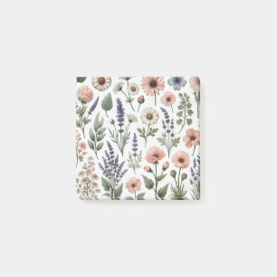 Post-it® Aquarelle Fleur Sauvage Parfaite pour le Printemps