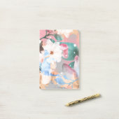 Post-it® Aquarelle Fleurs Abstraites 1 (Sur un bureau)