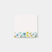 Post-it® Aquarelle fleurs bleues blanches (Devant)