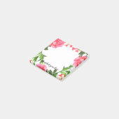 Post-it® Aquarelle Fleurs roses Circle Wreath (Incliné)