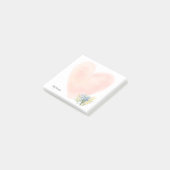 Post-it® Aquarelle Fleurs sauvages Nom personnalisé Floral (Incliné)