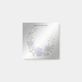 Post-it® Aquarelle Fleurs violettes Publier des notes (Devant)