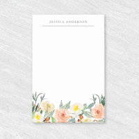 Aquarelle Floral Nom personnalisé
