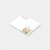 Post-it® Aquarelle Floral sur mesure appréciation de l'ense (Incliné)