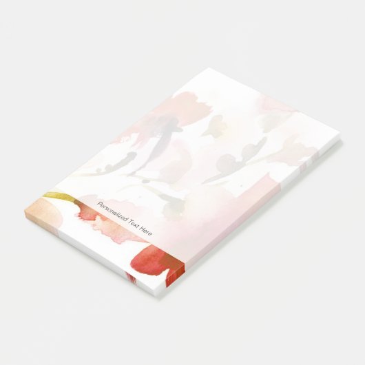 Post-it® aquarelle florale Abstraite (Incliné)