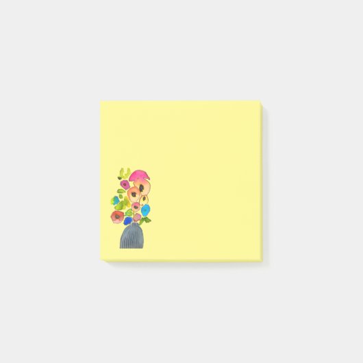 Post-it® Aquarelle florale art floral moderne (Devant)