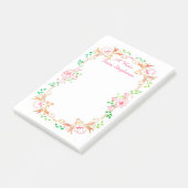 Post-it® Aquarelle florale chic (Incliné)