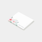 Post-it® Aquarelle florale de fond et de sable (Incliné)
