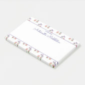 Post-it® Aquarelle florale de Lavande rose jolie personnali (Incliné)