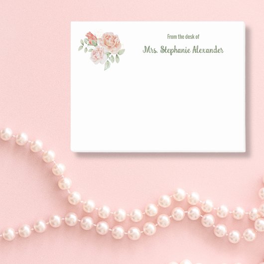 Post-it® Aquarelle Florale Design Du Bureau De Sticky