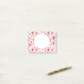 Post-it® Aquarelle Florale Moderne Personnalisée (Sur un bureau)