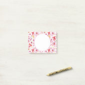 Post-it® Aquarelle Florale Motif moderne (Sur un bureau)