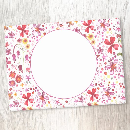 Post-it® Aquarelle Florale Motif moderne