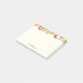 Post-it® Aquarelle Florale Rustique Pays Art Personnalisé (Incliné)