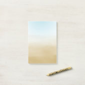 Post-it® Aquarelle Gold Sky Blue Ombre (Sur un bureau)