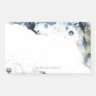 Post-it® Aquarelle Gold Waves Monogrammes Post-It Notes