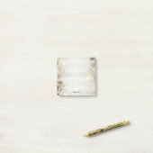 Post-it® Aquarelle Golden Eucalyptus Foliage brillant éléga (Sur un bureau)