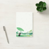 Post-it® Aquarelle Grenouille de chat dans la pluie (Bureau)