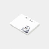 Post-it® Aquarelle Gris Perse Kitten Cute Chat (Incliné)