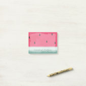 Post-it® Aquarelle Grunge Watermelon personnalisée (Sur un bureau)