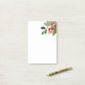 Post-it® Aquarelle Holly Feuille Red Berry  (Sur un bureau)