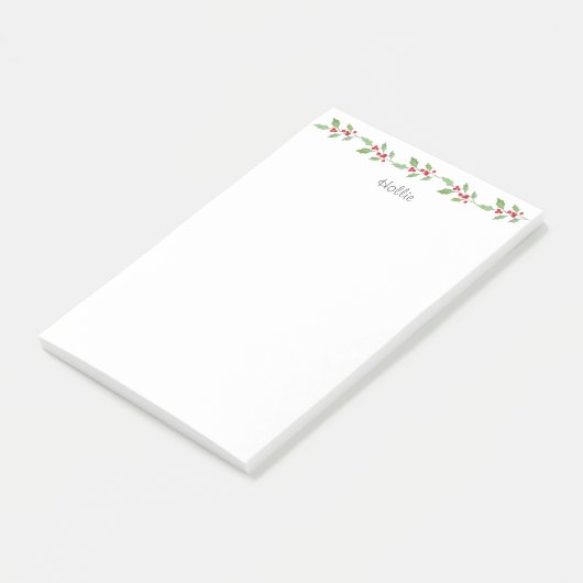 Post-it® Aquarelle Holly Garland (Incliné)