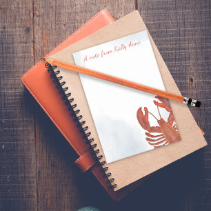 Post-it® Aquarelle Homard Rouge Personnalisé