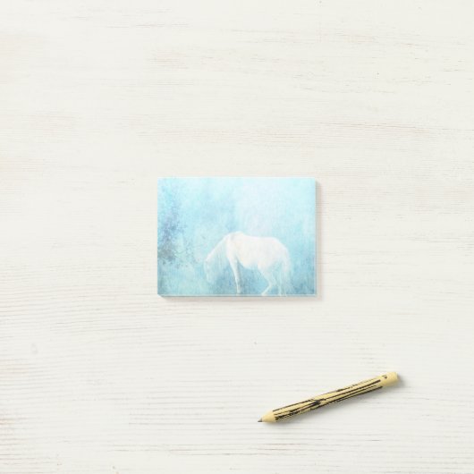 Post-it® Aquarelle Horse Post (Sur un bureau)
