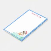 Post-it® Aquarelle Joyeux Noël Chien à faire (Incliné)