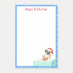 Post-it® Aquarelle Joyeux Noël French Bulldog To Do