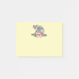 Post-it® Aquarelle Koala Oears mignonne maman & bébé