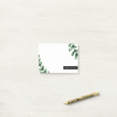 Post-it® Aquarelle Laurel Wreath Personnalisée (Sur un bureau)