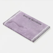 Post-it® Aquarelle Lavendine Beau Monogramme (Incliné)