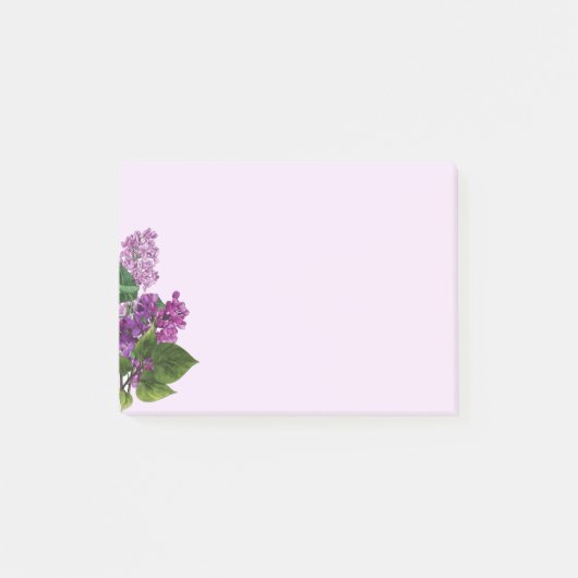 Post-it® Aquarelle Lilac Arbuste Jardin Fleurs Art Post-it (Devant)